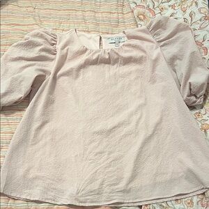 Hayden Soft Blush Puff Sleeve Top